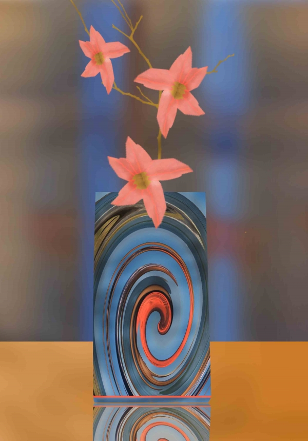 Creation of Pink Flowers: Step 5